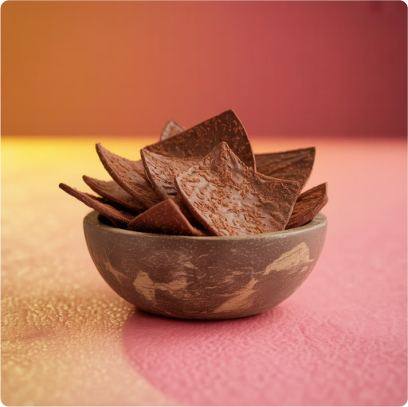 Chips de coco e cacau
